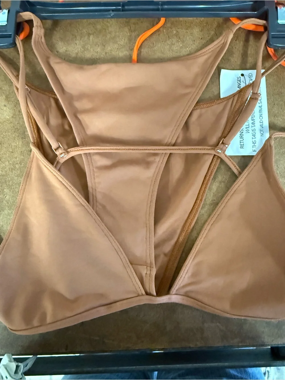 New! Minimale Animale White Triangle Bikini Top & High-Cut Bottom Swim Set!